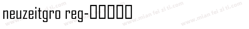 neuzeitgro reg字体转换